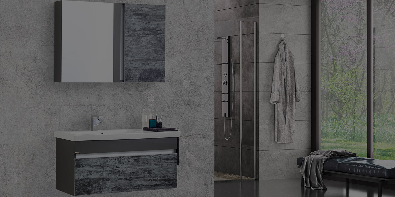 ronon 100 cm banyo mobilyası