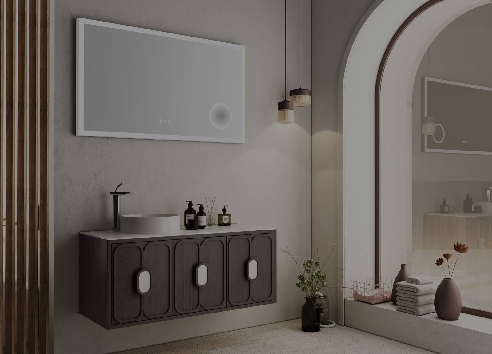 Hera 120 cm Banyo Dolabı - Gold Ban-yom